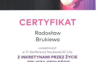 certyfikat R.B. Oblicza Otyłości